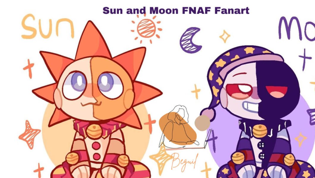 Sun and Moon FNAF fanart